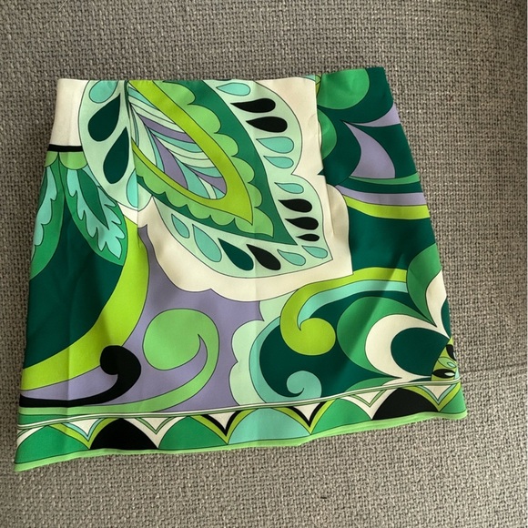Zara Green Printed Mini Skirt – Size Small (Brand New, No Tag) - Picture 12 of 12